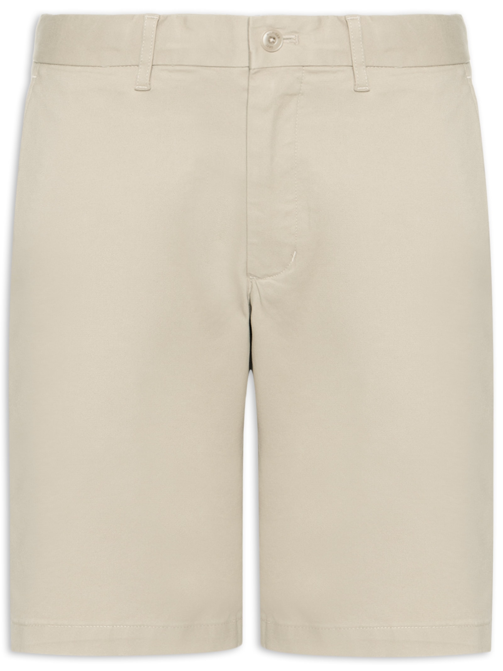 Bermuda Masculina Sarja Brooklyn 1985 Bege Tommy Hilfiger