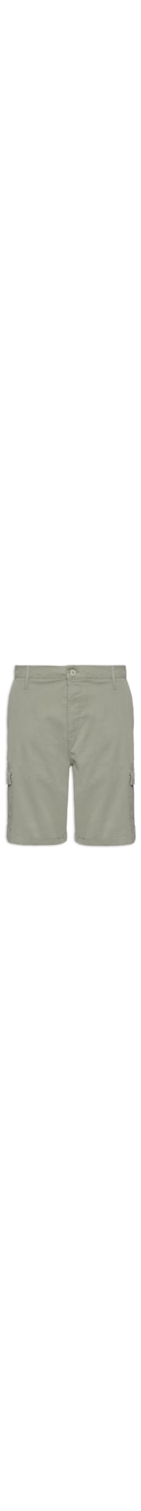 Bermuda Masculina Sarja Cargo - Verde