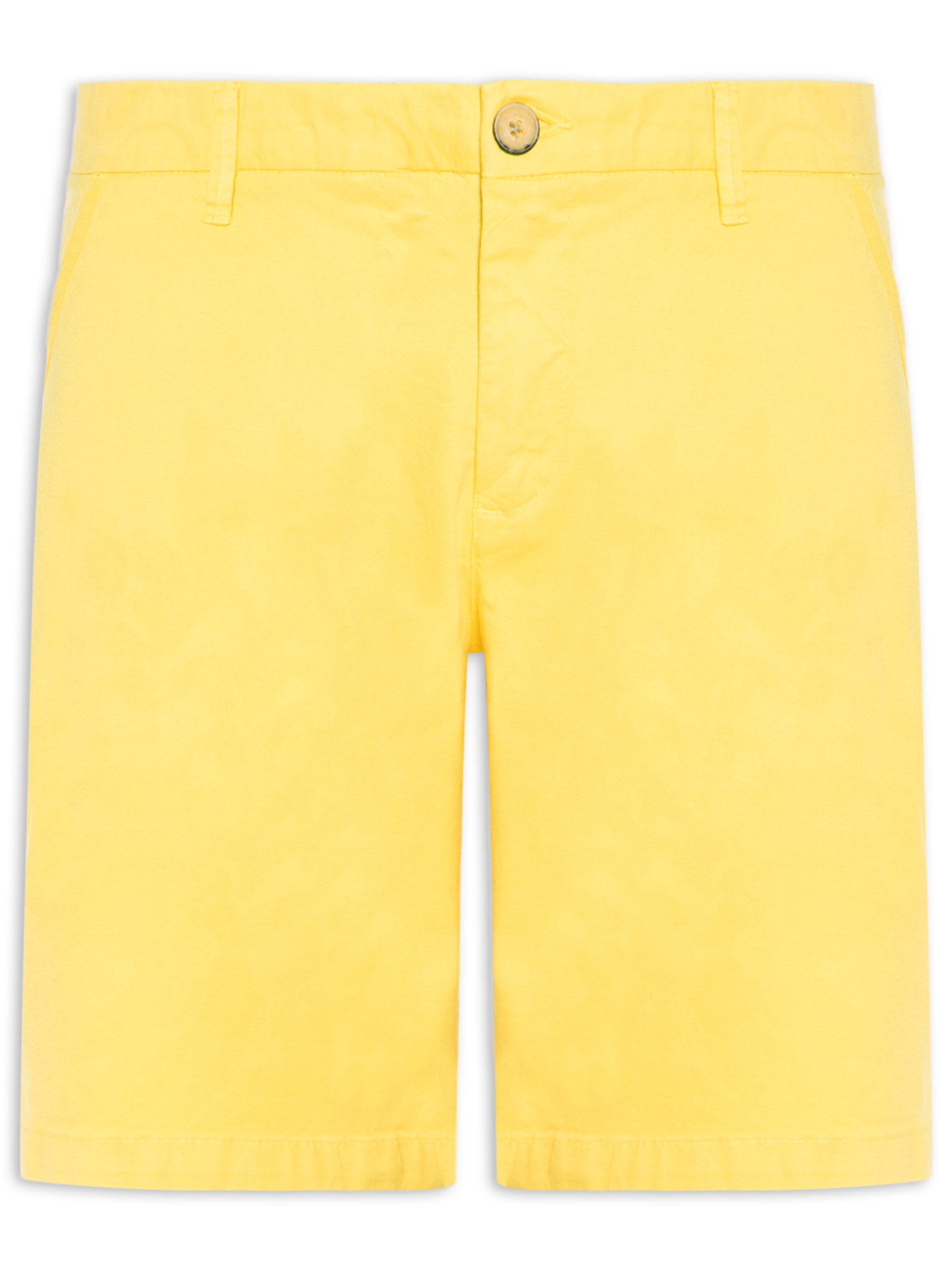 Bermuda Masculina Sarja Casual Iron – Amarelo Reserva