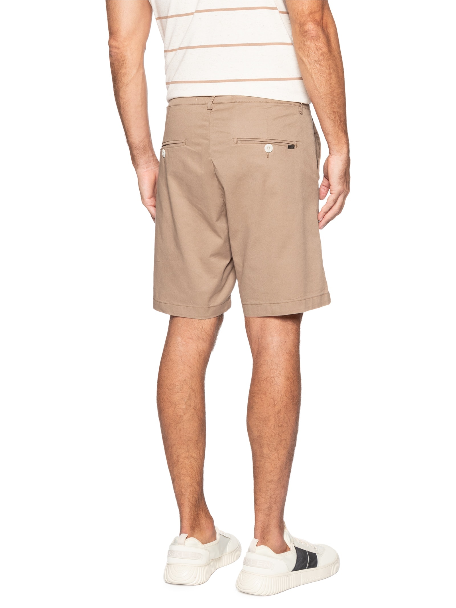 Bermuda Masculina Sarja Chino James Bege Reserva