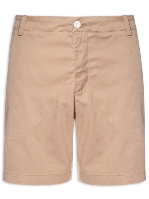Bermuda Masculina Sarja Chino James – Bege