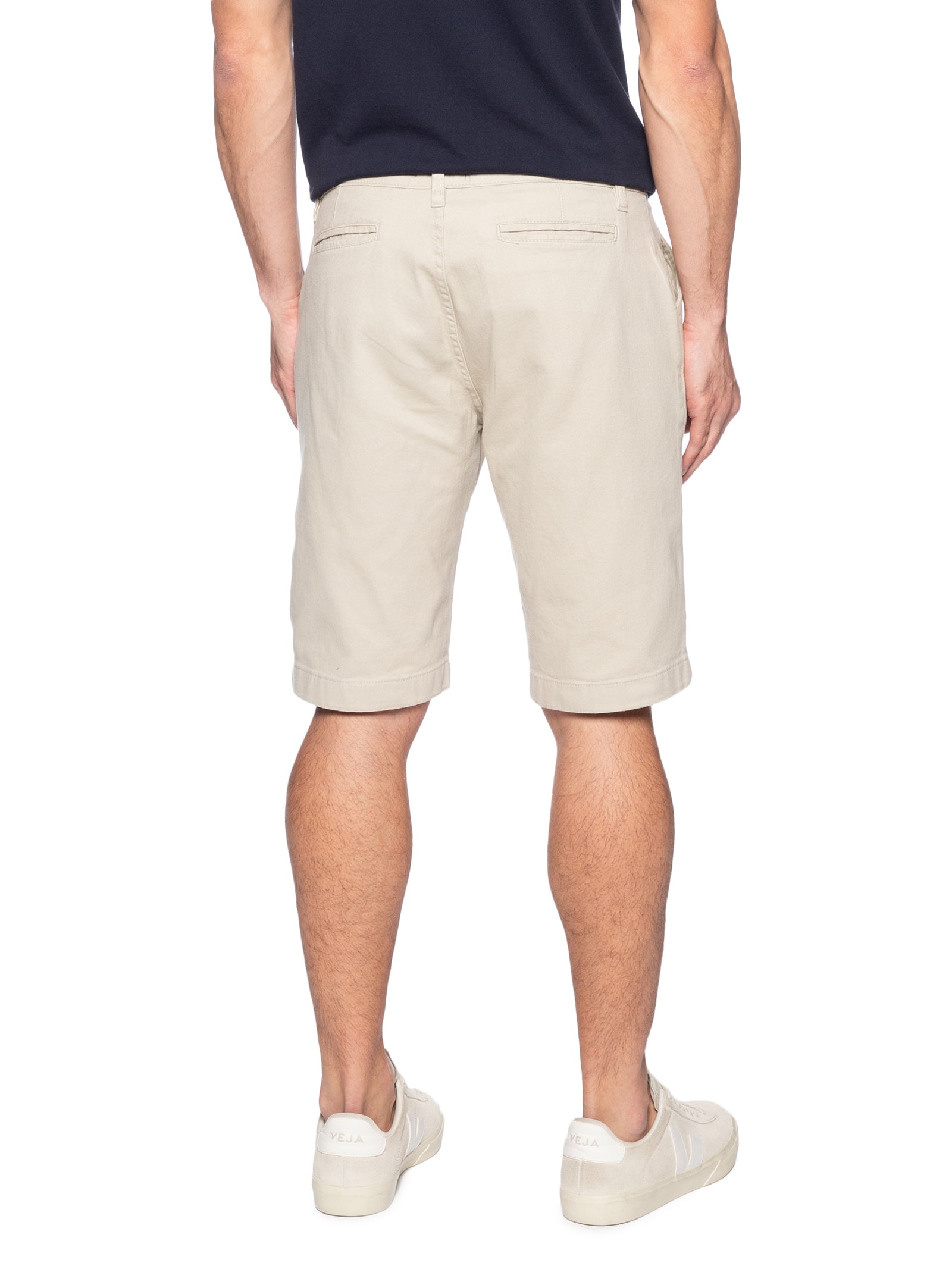 Bermuda Masculina Sarja Color Básica Bege '2 Essential