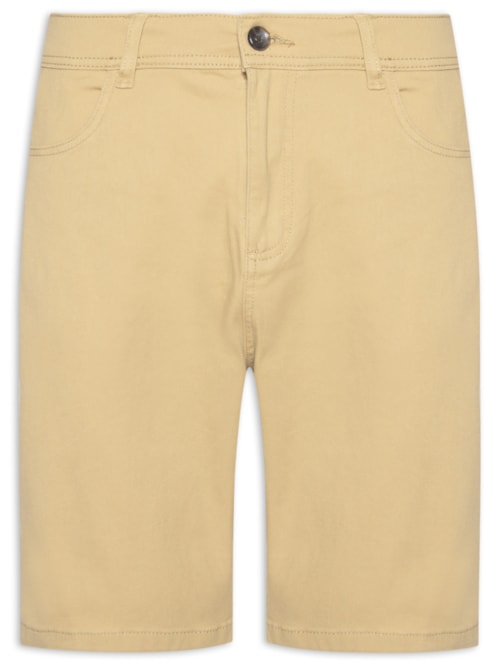 Bermuda Masculina Sarja Color – Bege