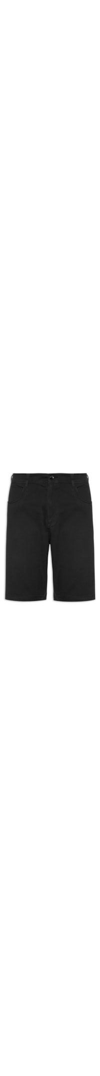 Bermuda Masculina Sarja Color - Preto
