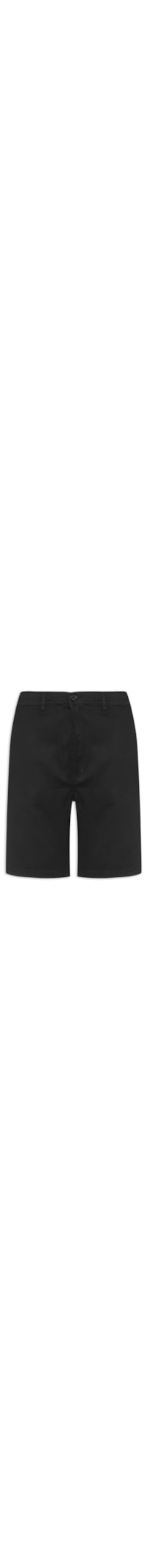 Bermuda Masculina Sarja Color - Preto