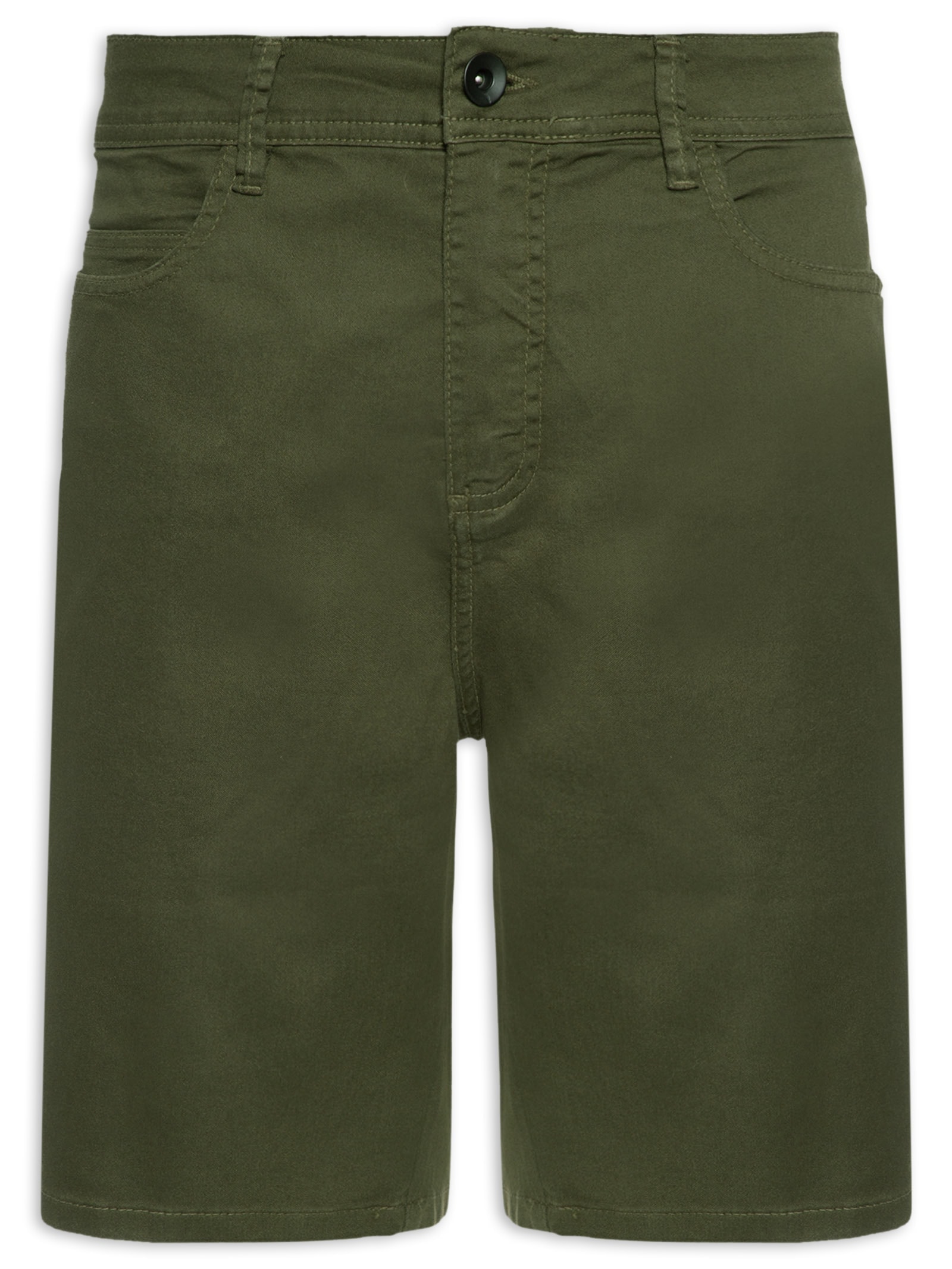 Bermuda Masculina Sarja Color Verde Reserva