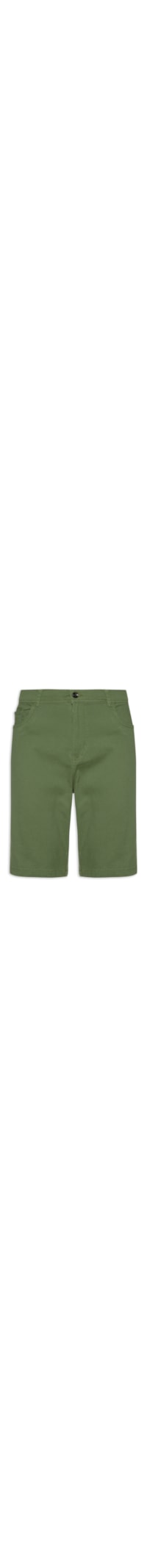 Bermuda Masculina Sarja Color - Verde