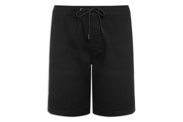 Bermuda Masculina Sarja Cós Elástico - Preto
