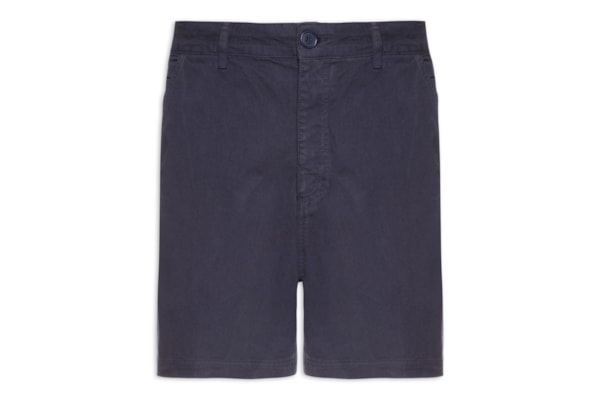 Bermuda Masculina Sarja Flow Cotton Linen Utility  – Azul