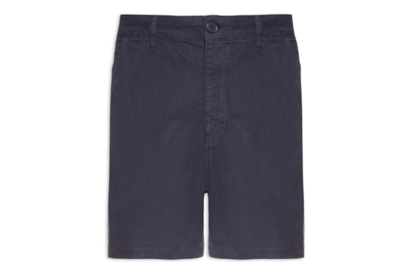 Bermuda Masculina Sarja Flow Cotton Linen Utility  – Azul