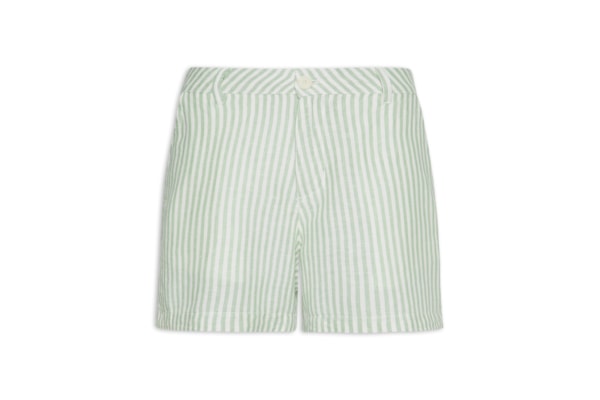 Bermuda Masculina Sarja Flow Stripes Linen - Bege