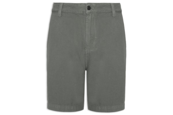 Bermuda Masculina Sarja New Cotton Basic - Cinza