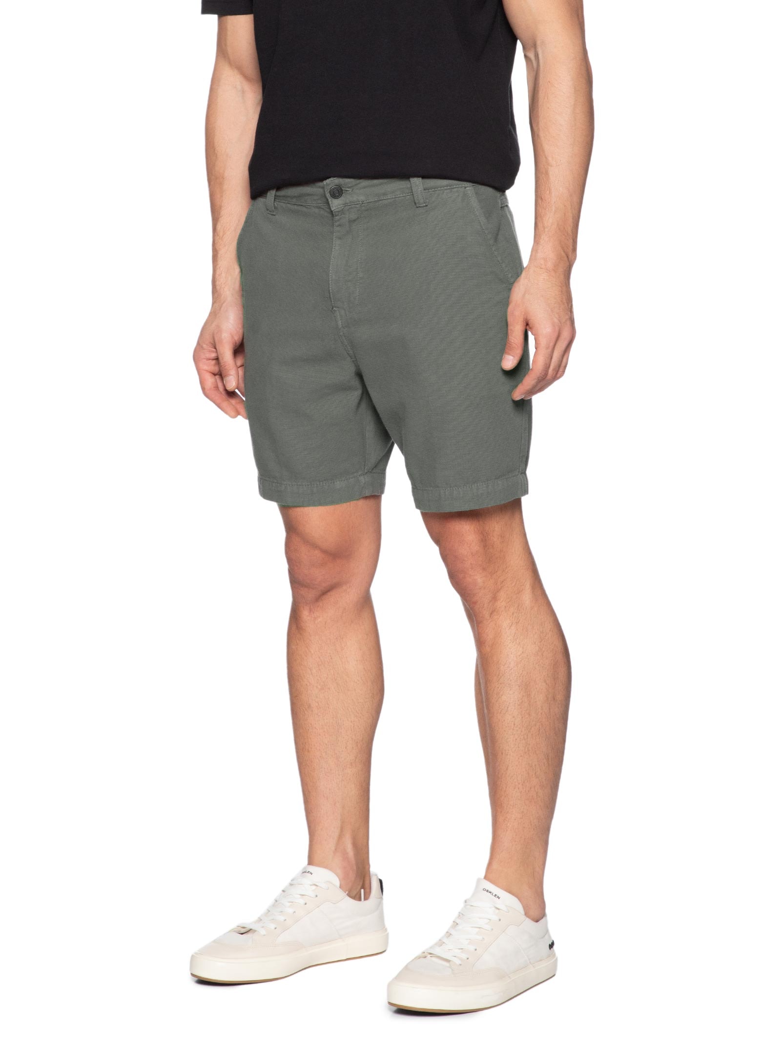 Bermuda Masculina Sarja New Cotton Basic Cinza Osklen