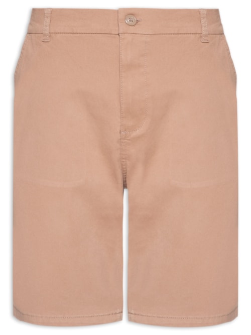 Bermuda Masculina Sarja Peletizada – Marrom