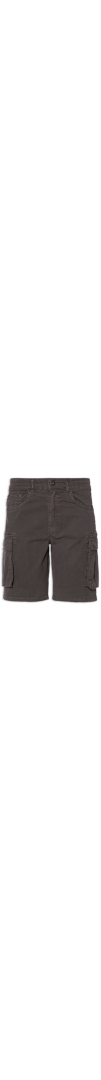 Bermuda Masculina Sarja Rain ( Classic ) Cargo - Cinza