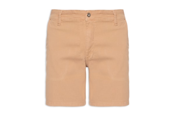 Bermuda Masculina Sarja Slim - Bege