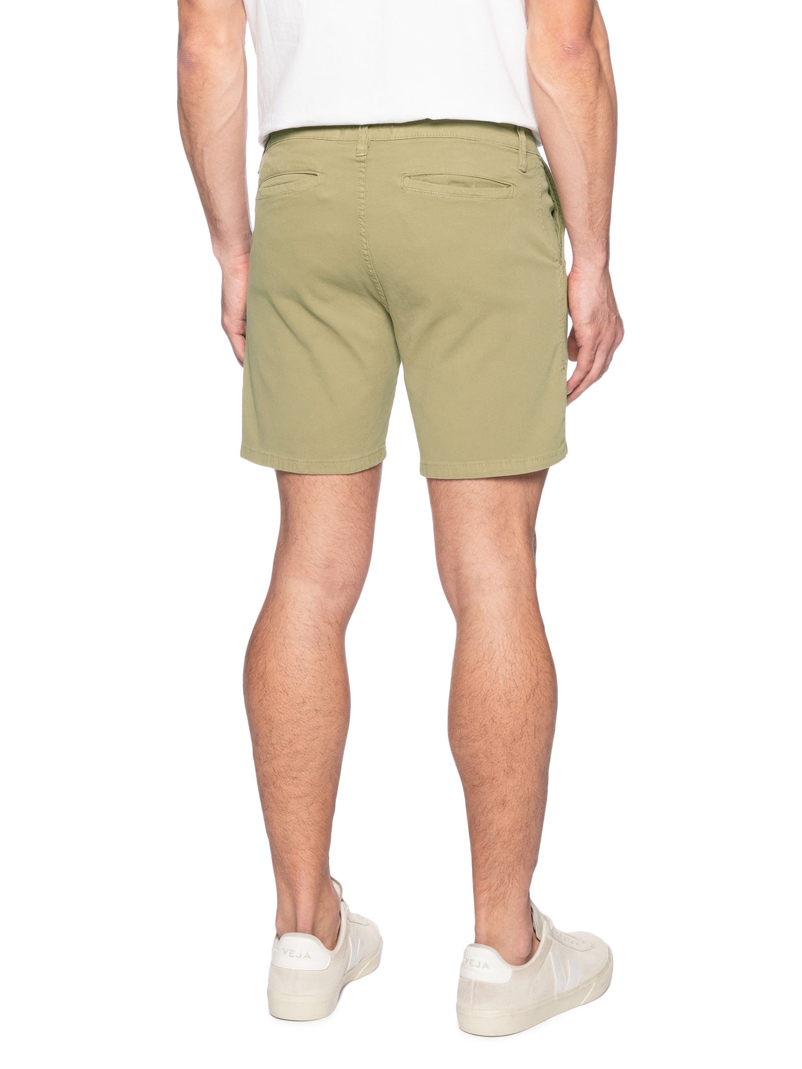 Bermuda Masculina Sarja Slim Verde Basiq Men