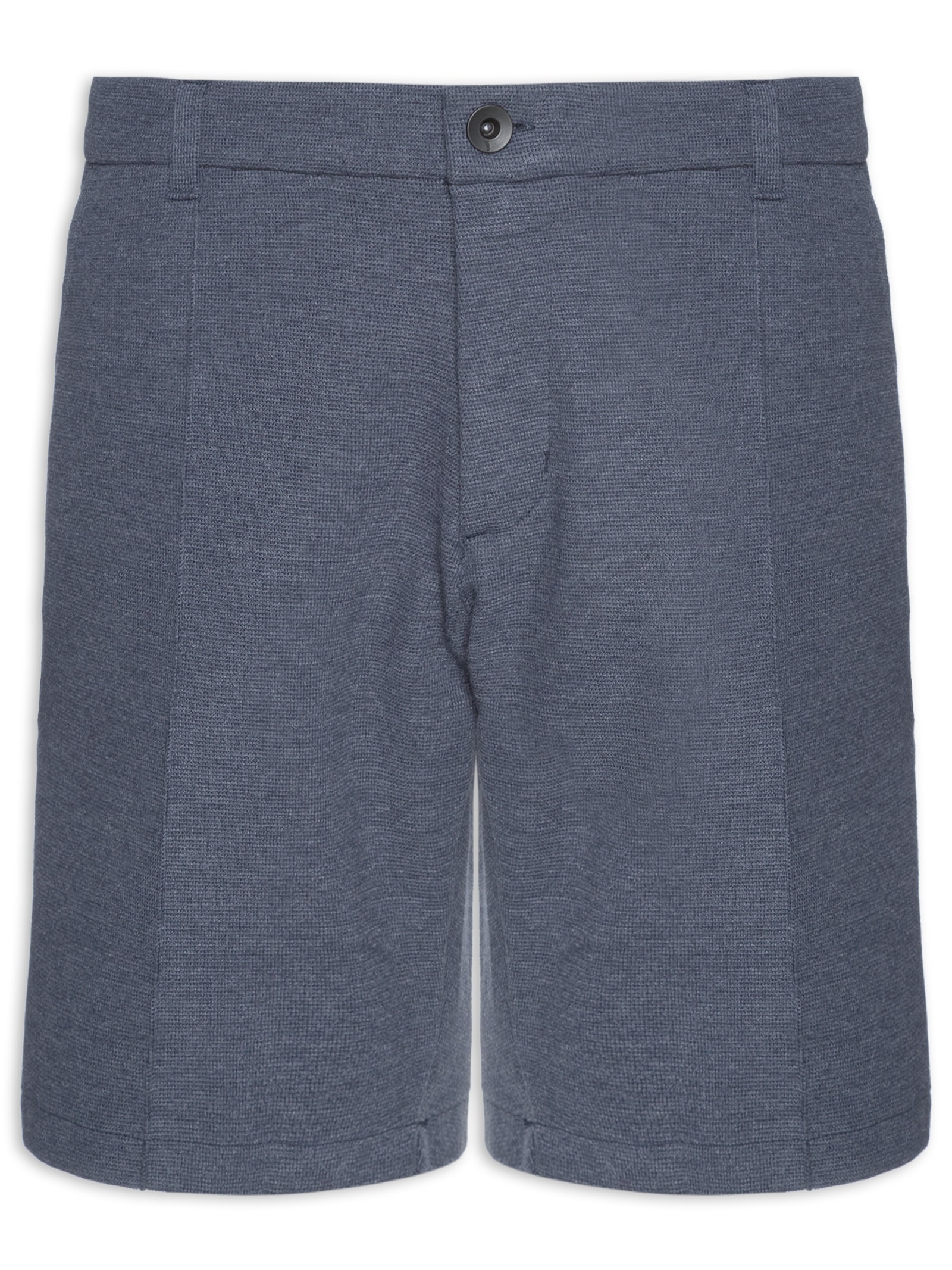 Bermuda Masculina Social Comfort Azul Reserva