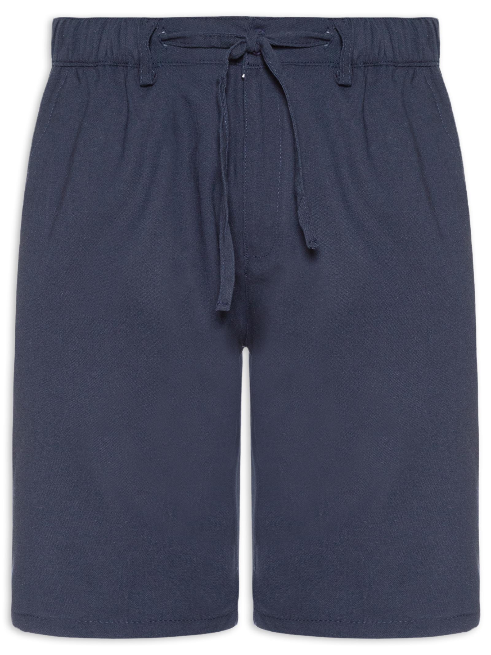 Bermuda Masculina Social Cós Elástico E Cordão Azul '2 Essential