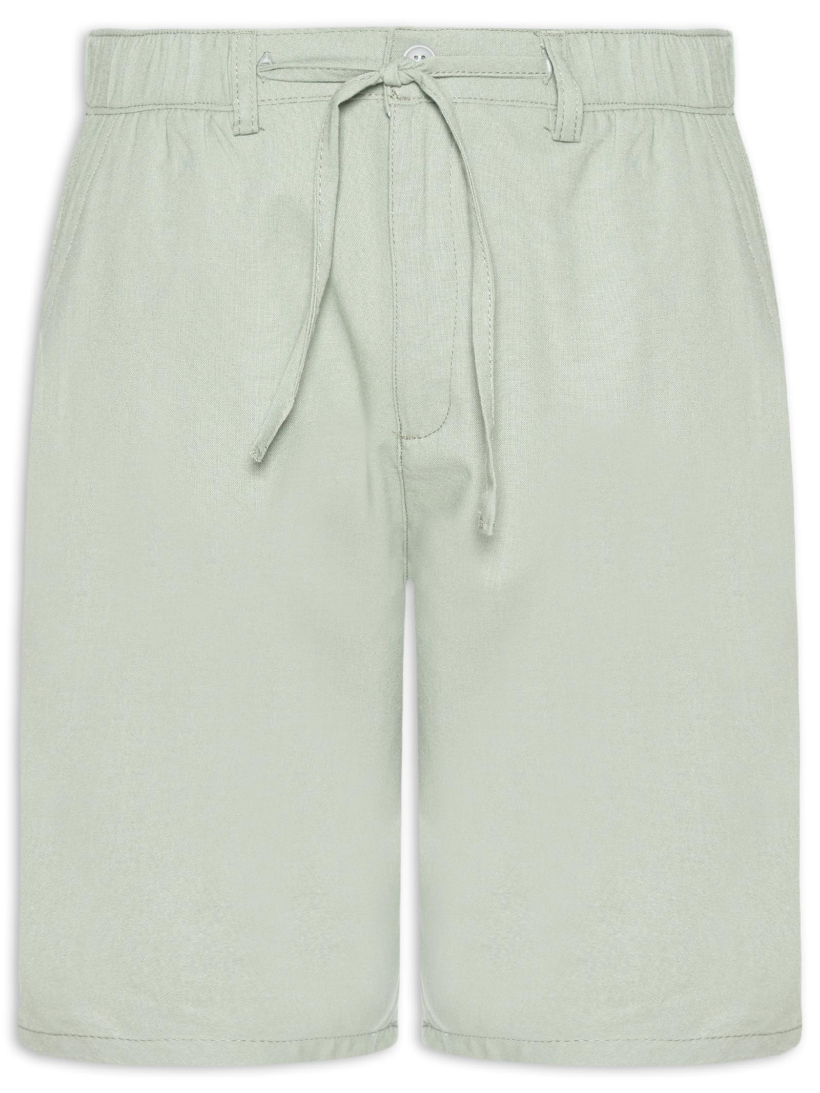 Bermuda Masculina Social Cós Elástico E Cordão Verde '2 Essential