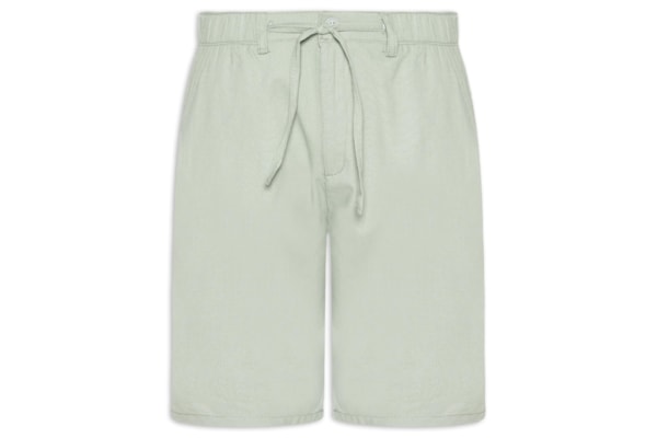 Bermuda Masculina Social Cós Elástico E Cordão - Verde