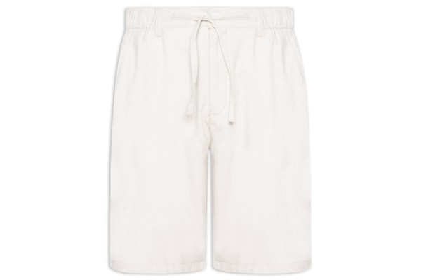 Bermuda Masculina Social Cós Elástico - Off White