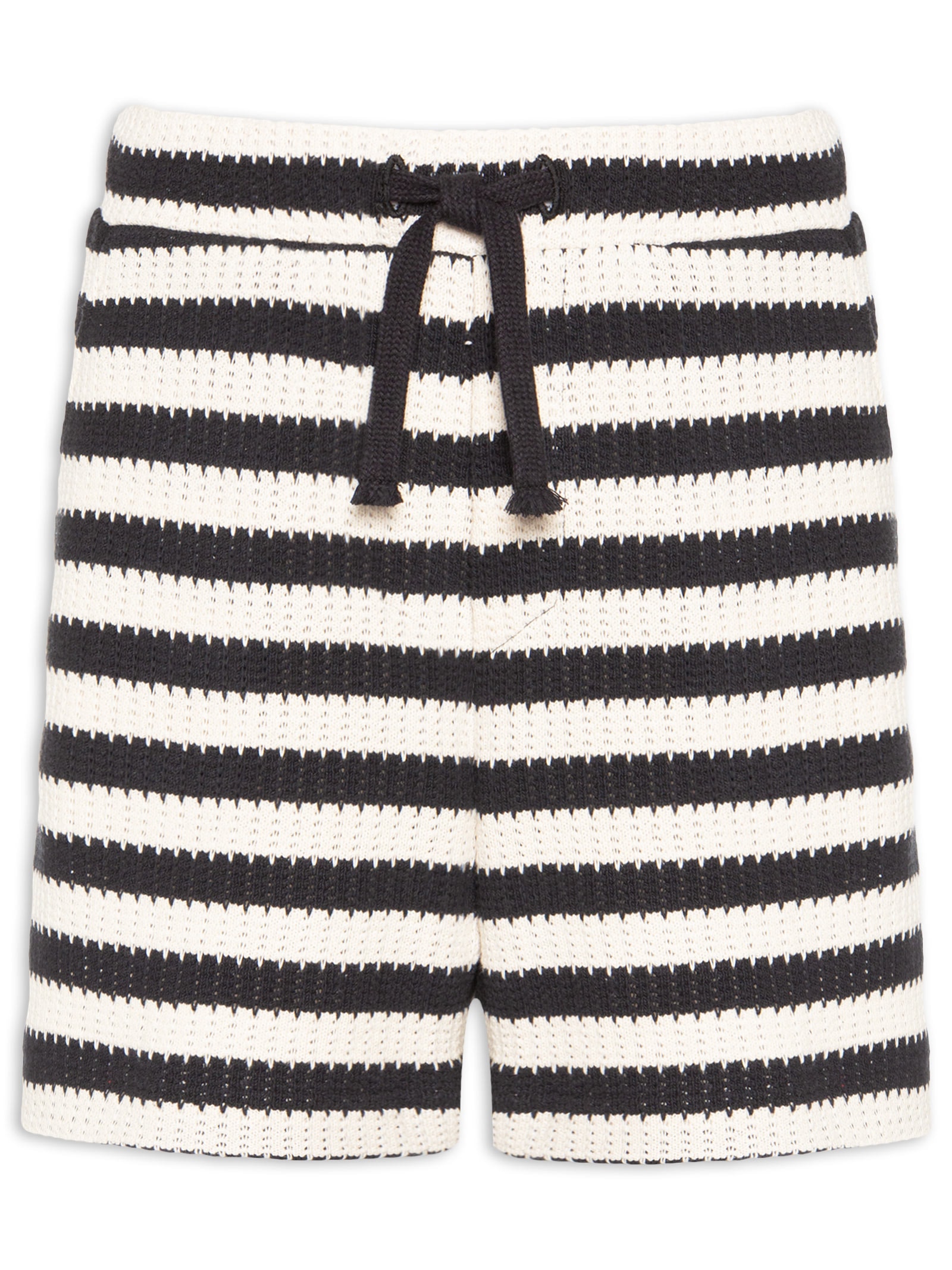 Bermuda Masculina Stripes Knit Preto Osklen