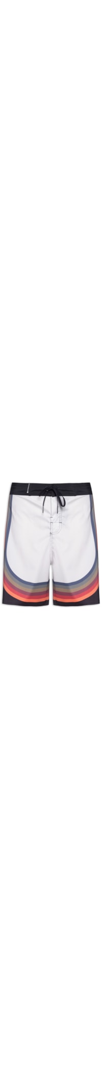 Bermuda Masculina Surf Aquaone Bowl Strokes - Branco