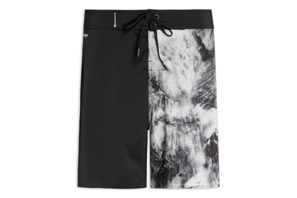 Bermuda Masculina Surf Aquaone Flex Black Sand - Preto