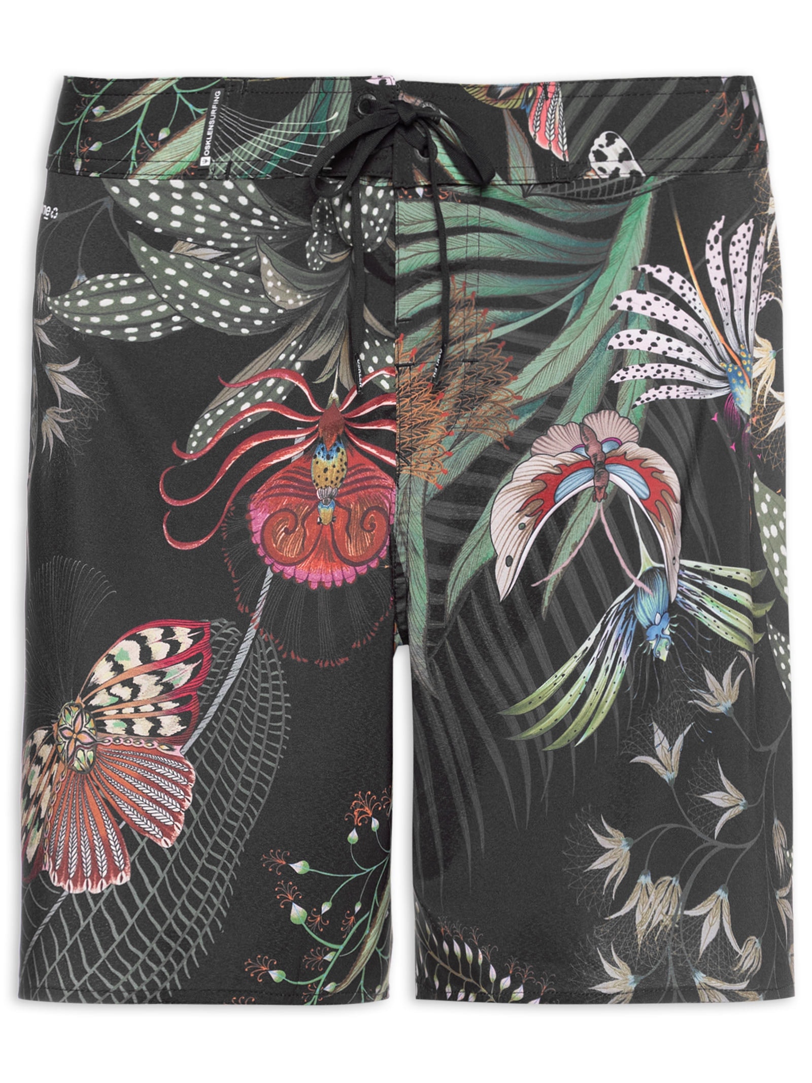 Bermuda Masculina Surf Aquaone Flex Botanique A7 Preto Osklen