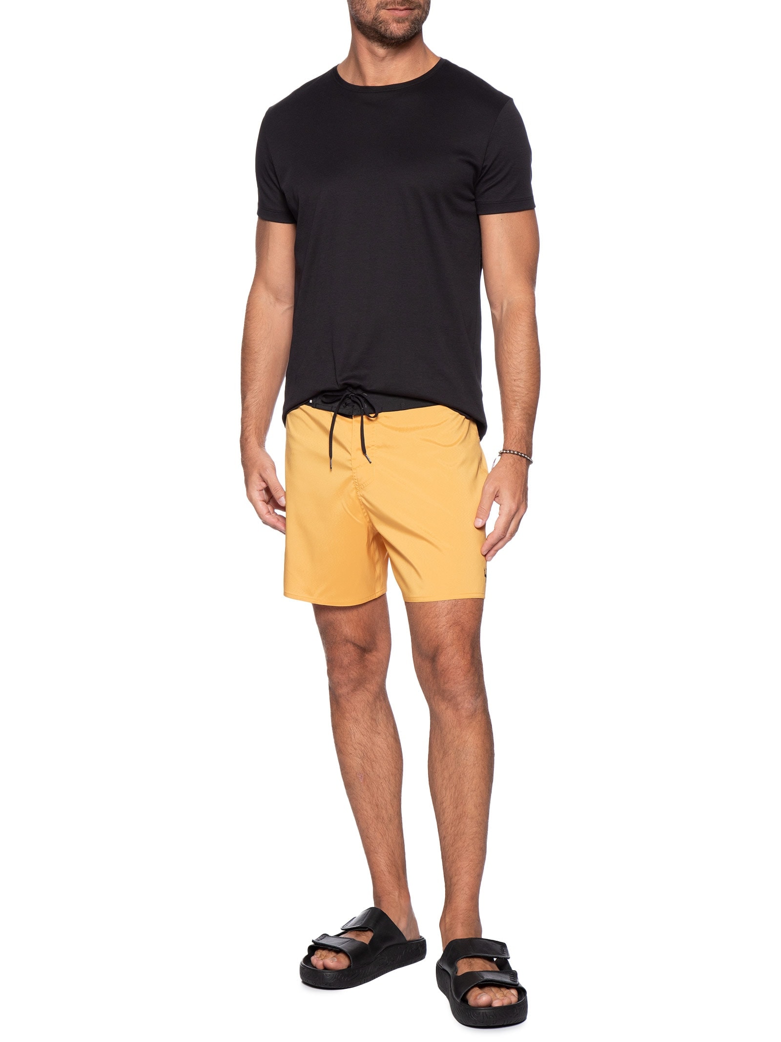 Bermuda Masculina Surf Aquaone Flex Hidra Light Laranja Osklen