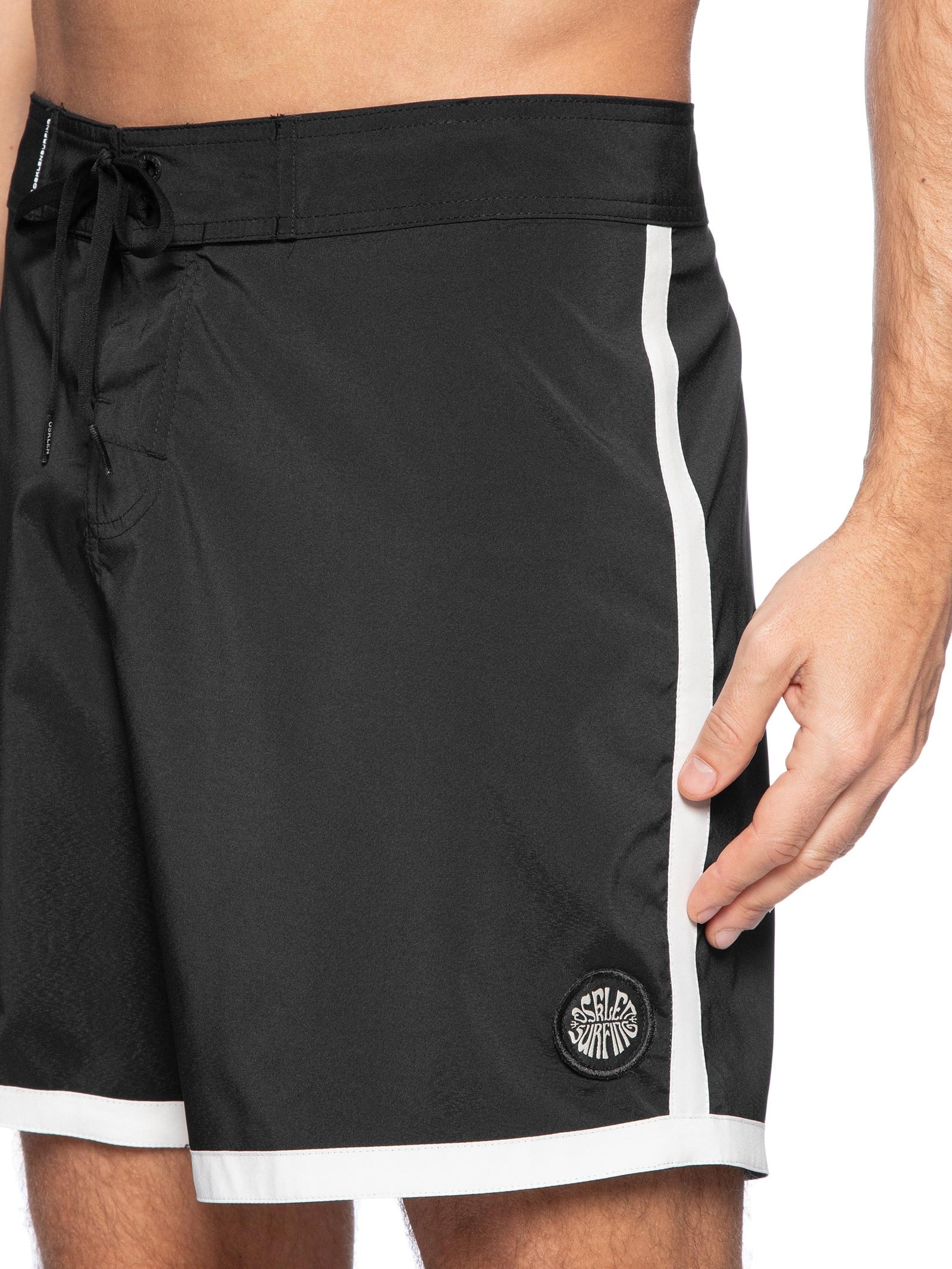 Bermuda Masculina Surf Aquaone Flex Malibu Preto Osklen