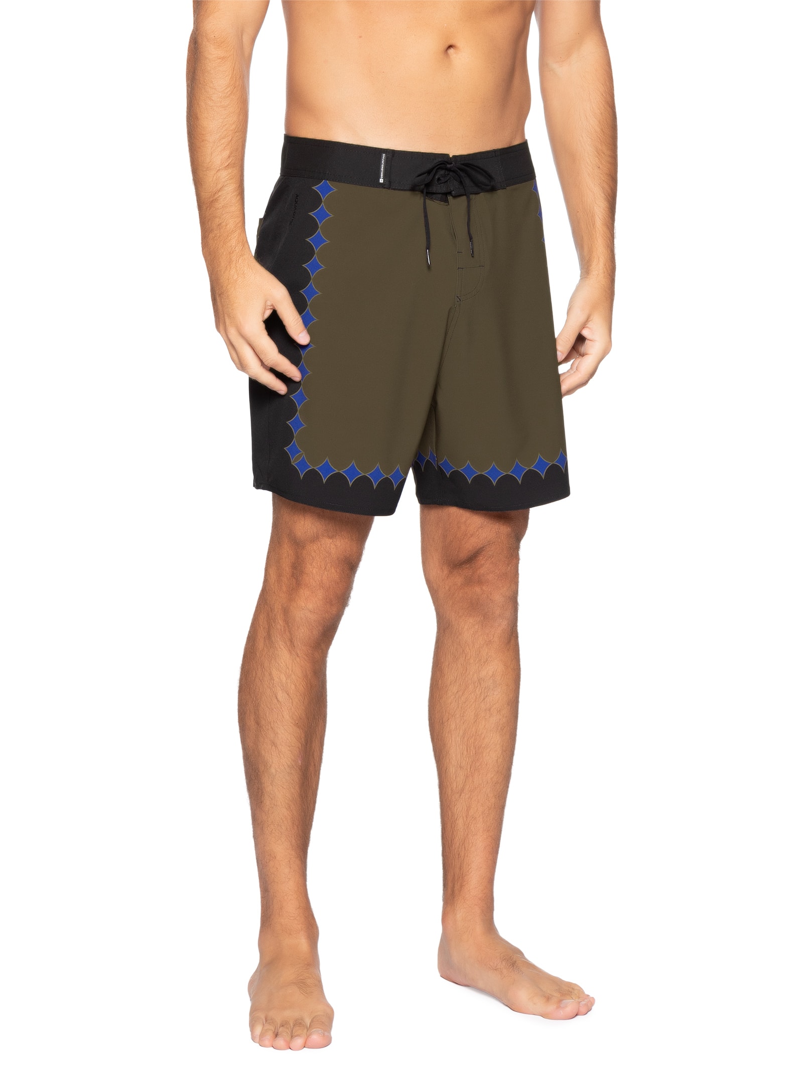 Bermuda Masculina Surf Aquaone Flex Vertex A7 Marrom Osklen