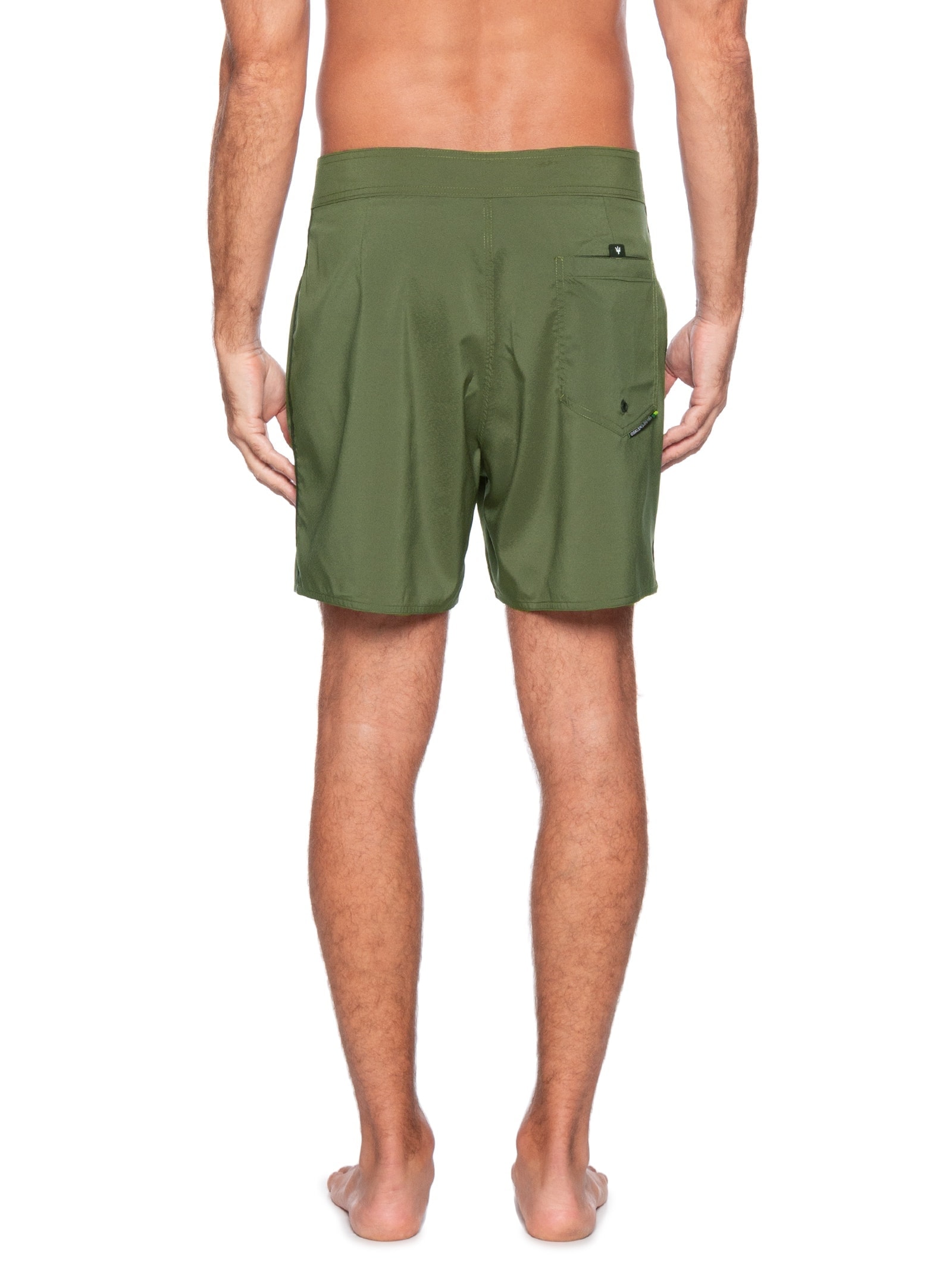 Bermuda Masculina Surf Aquaone Side Tape Verde Osklen