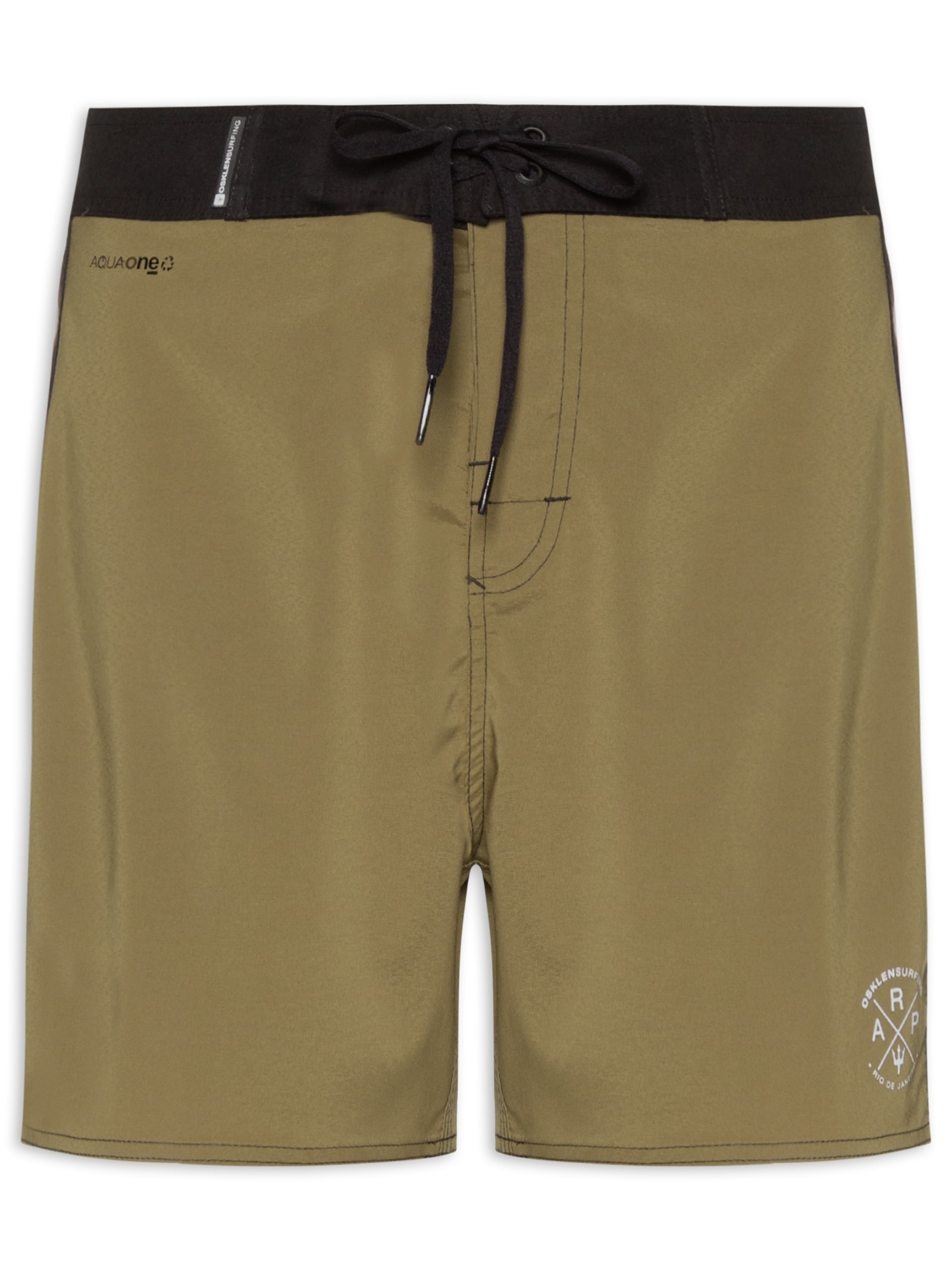 Bermuda Masculina Surf Aquaone Vintage Stripe Marrom Osklen