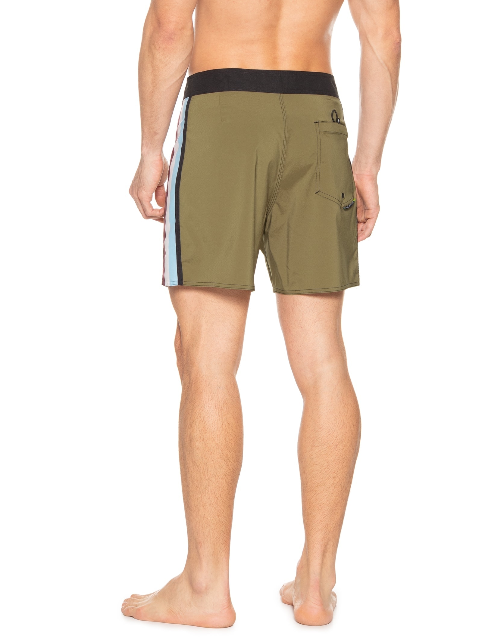 Bermuda Masculina Surf Aquaone Vintage Stripe Marrom Osklen