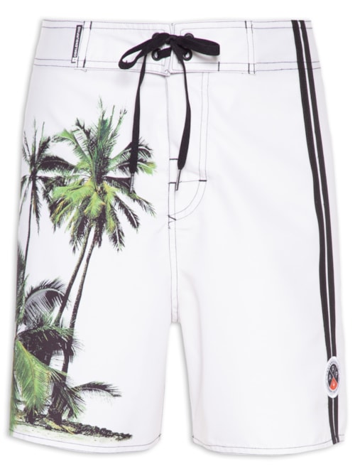 Bermuda Masculina Surf Coqueiros – Off White