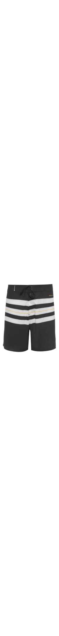 Bermuda Masculina Surf Longboard - Preto E Branco