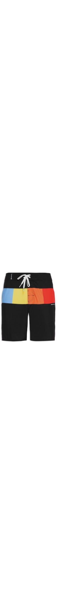 Bermuda Masculina Surf Mixed Squares - Preto