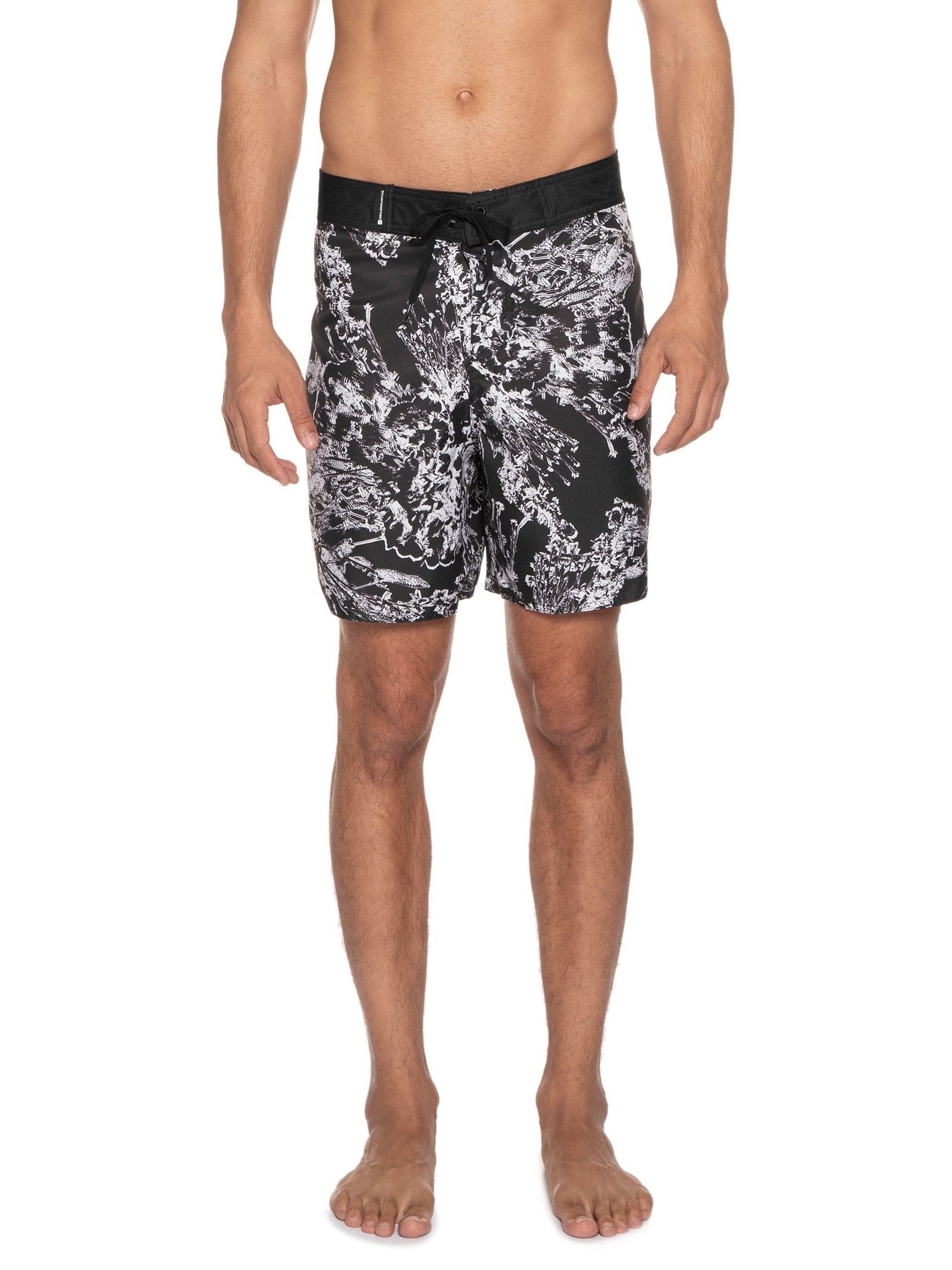 Bermuda Masculina Surf Noise Flower Preto Osklen