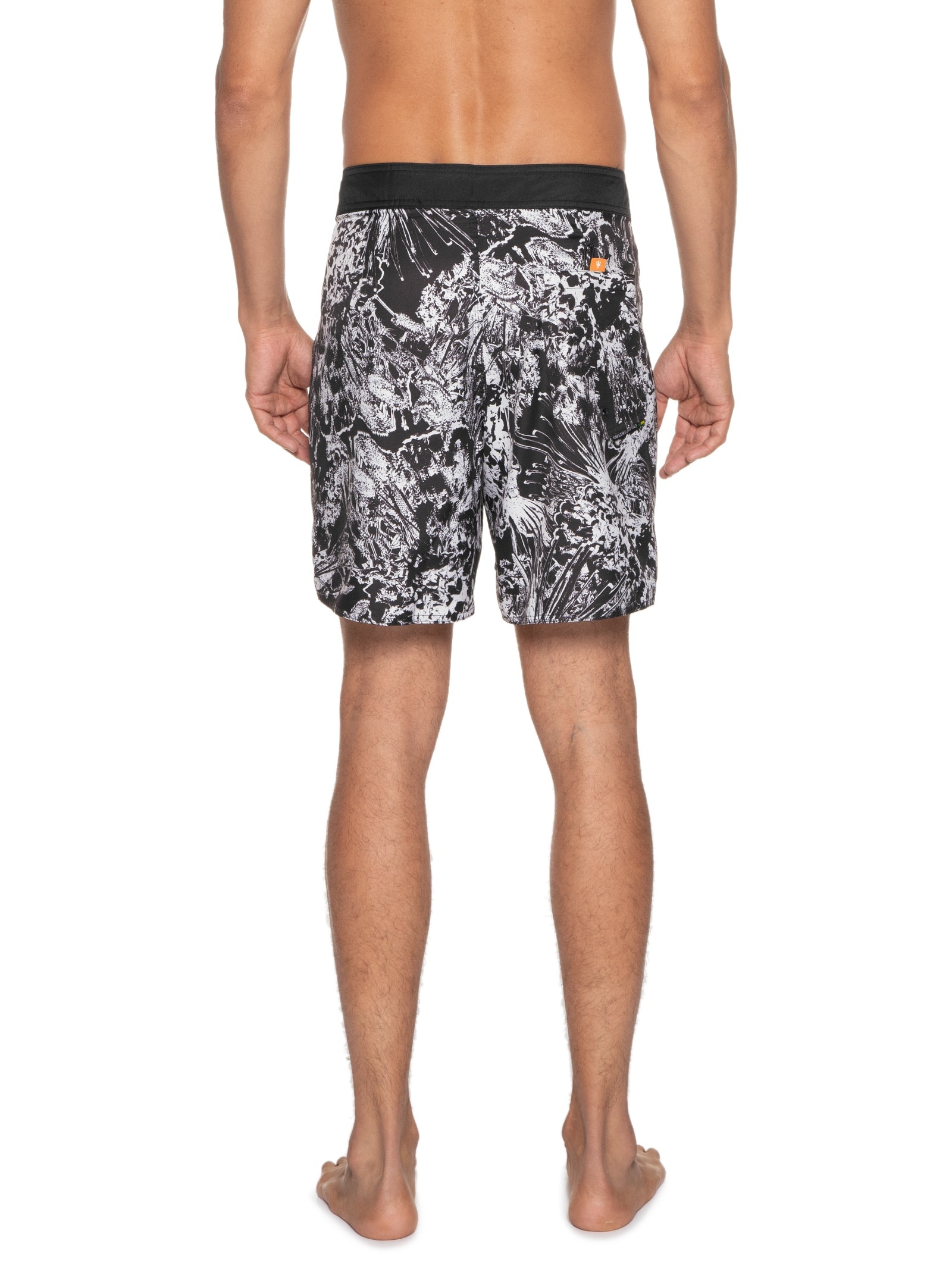 Bermuda Masculina Surf Noise Flower Preto Osklen
