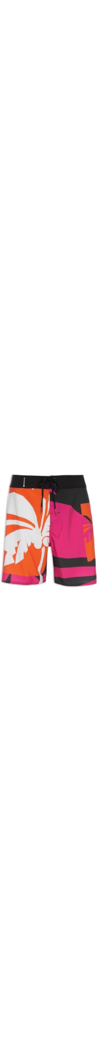 Bermuda Masculina Surf Palm Cuts - Rosa