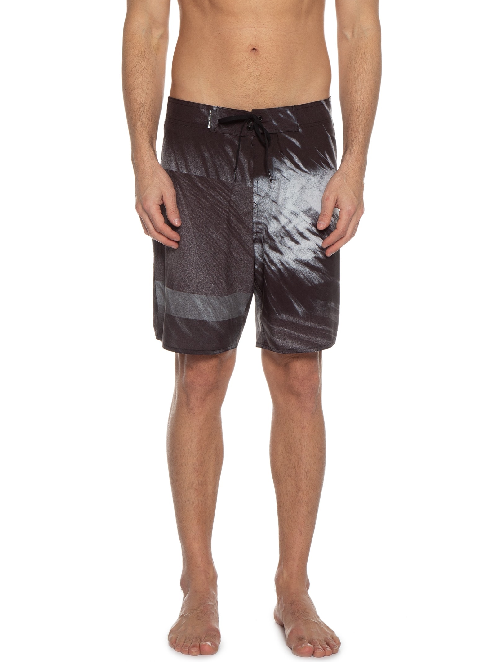 Bermuda Masculina Surf Palmleaf Noise Preto Osklen