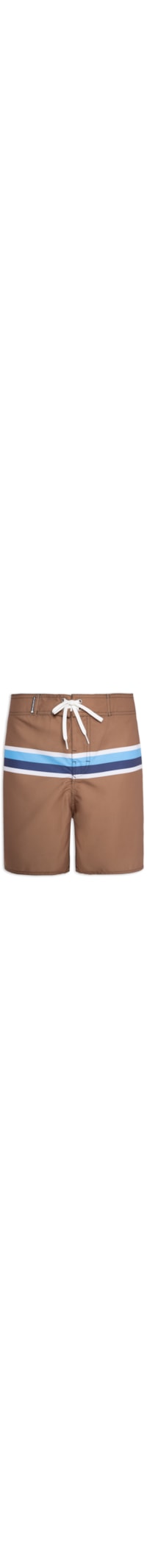 Bermuda Masculina Surf Retro Twin - Marrom
