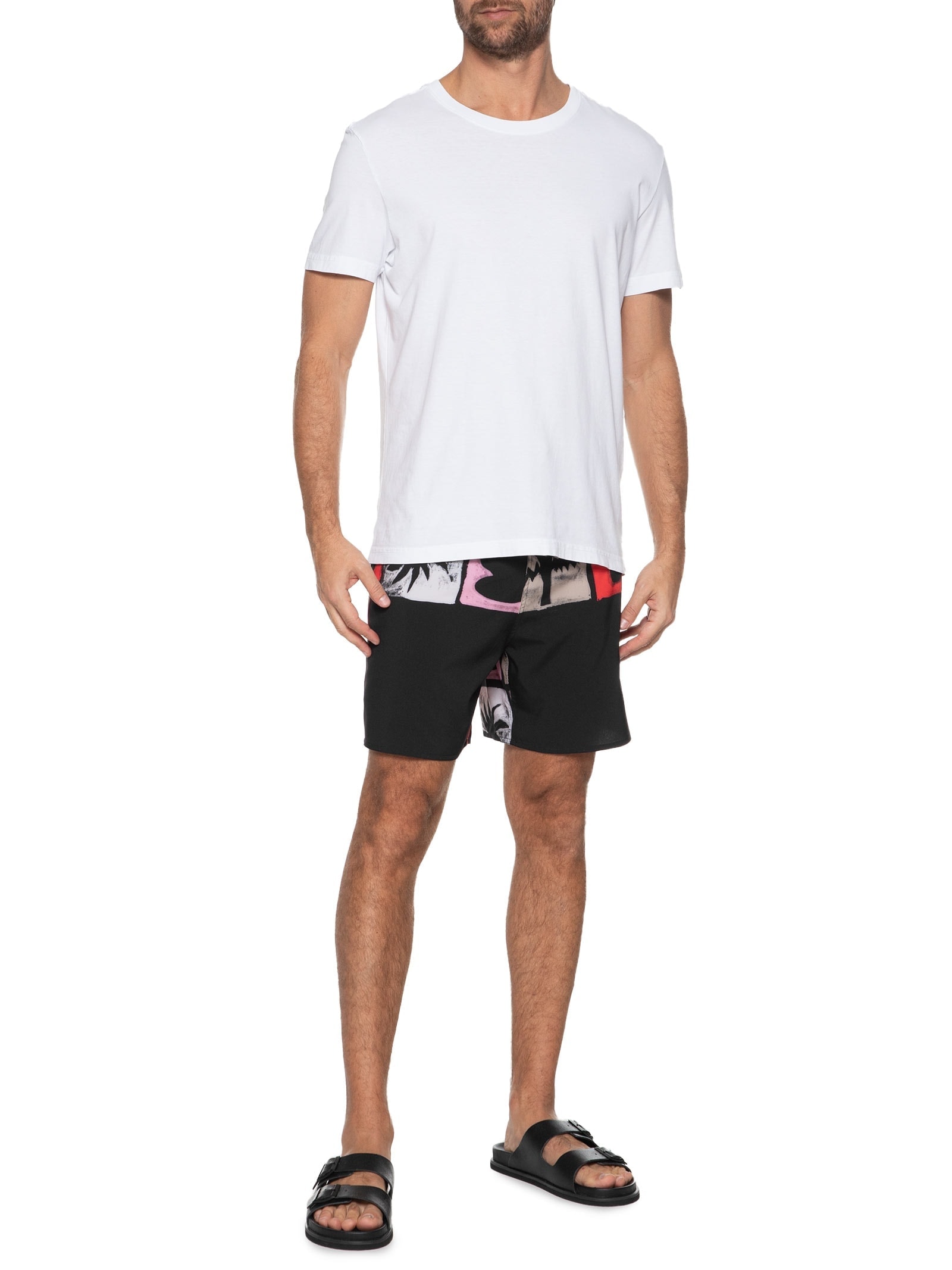 Bermuda Masculina Surf Sand Bottle Preto Osklen