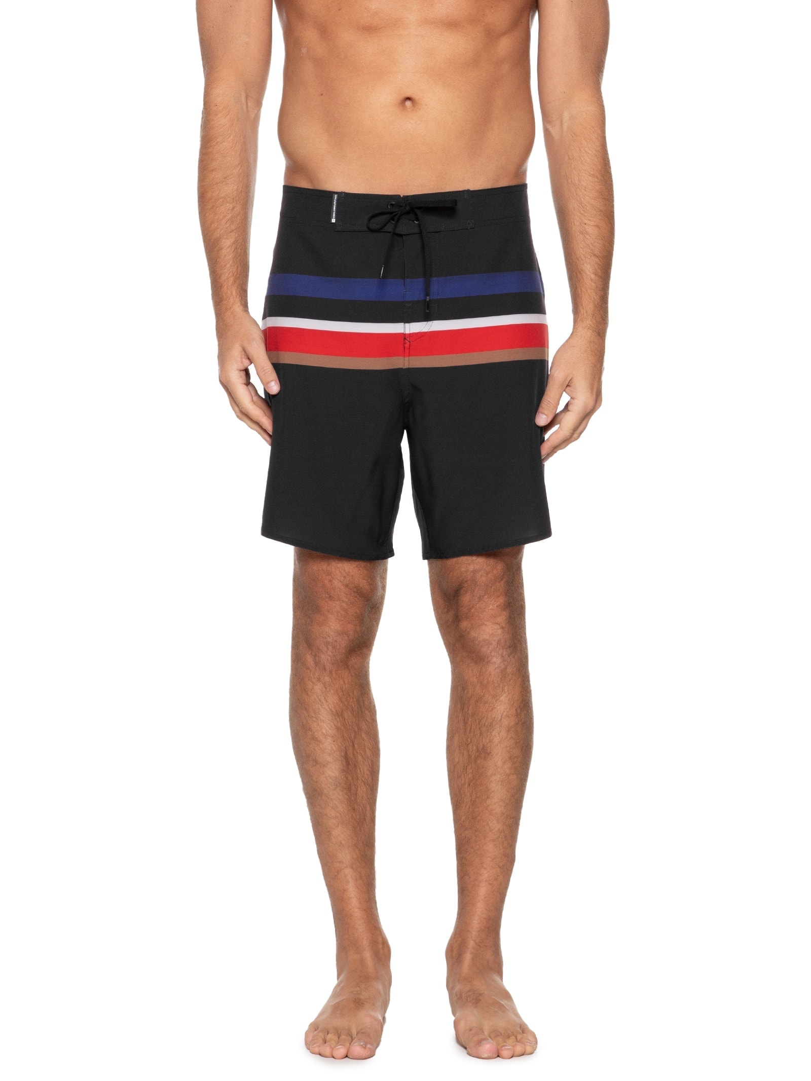 Bermuda Masculina Surf Tex Stripes Preto Osklen