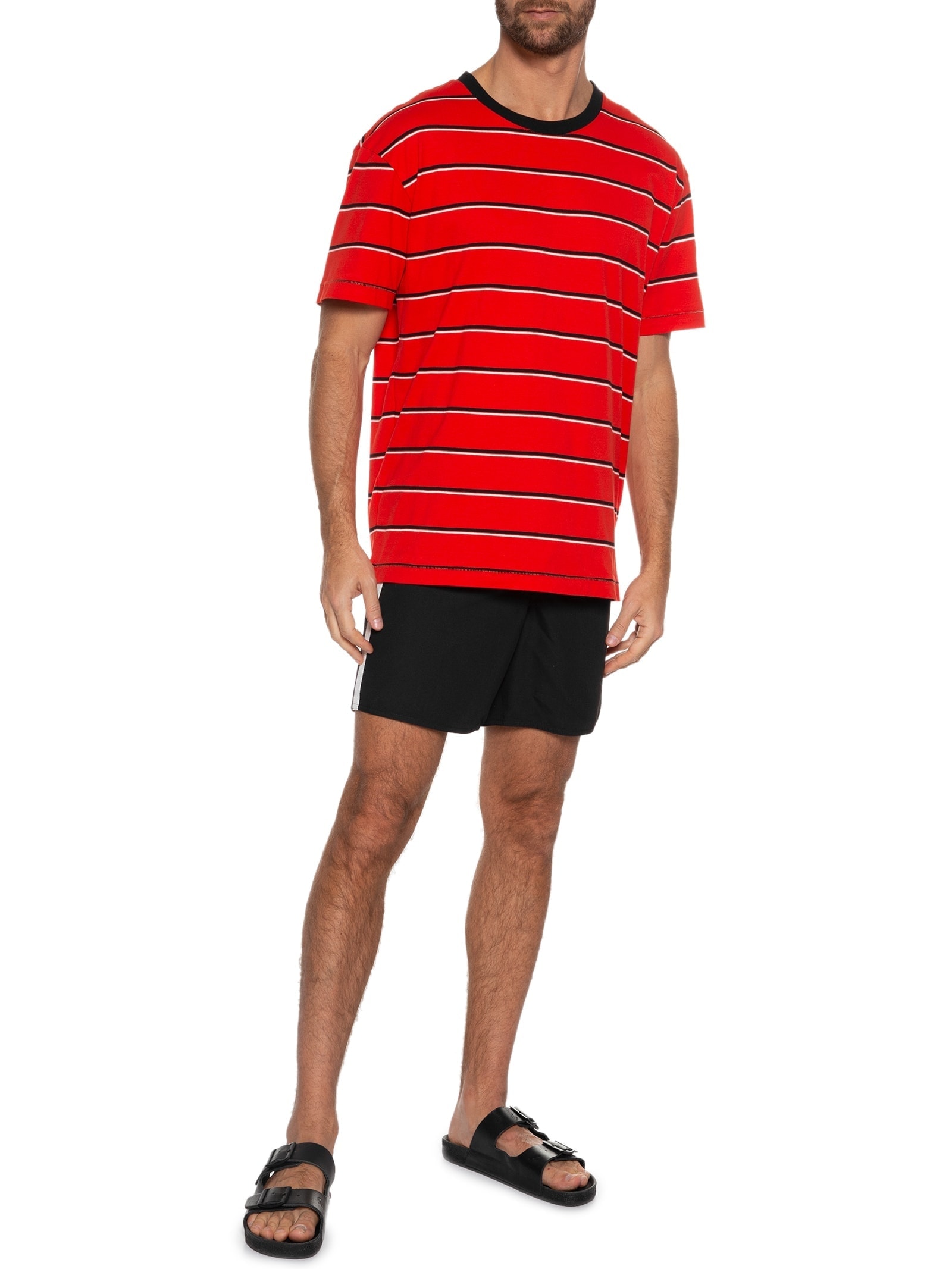 Bermuda Masculina Surf Urban Stripes Preto Osklen