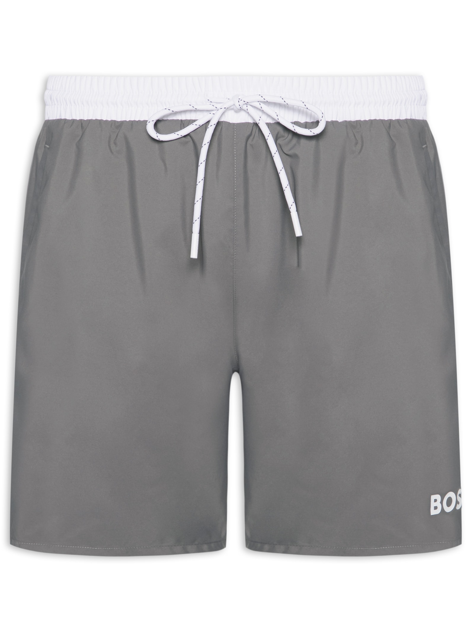 Bermuda Masculina Swim Quick-Dry Starfish Cinza Boss