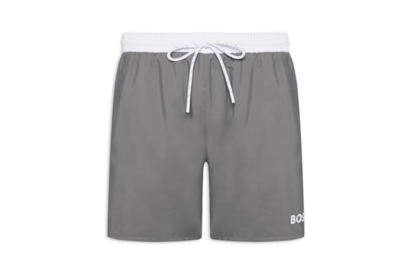 Bermuda Masculina Swim Quick-Dry Starfish - Cinza