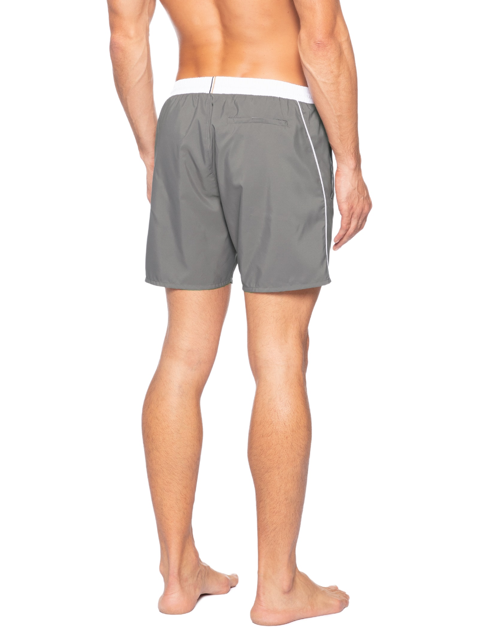 Bermuda Masculina Swim Quick-Dry Starfish Cinza Boss